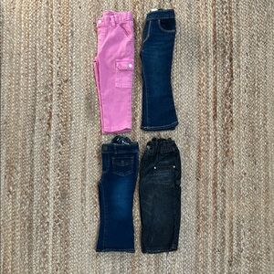 Vibrant Pink and Blue Denim Jeans for Everyday Style